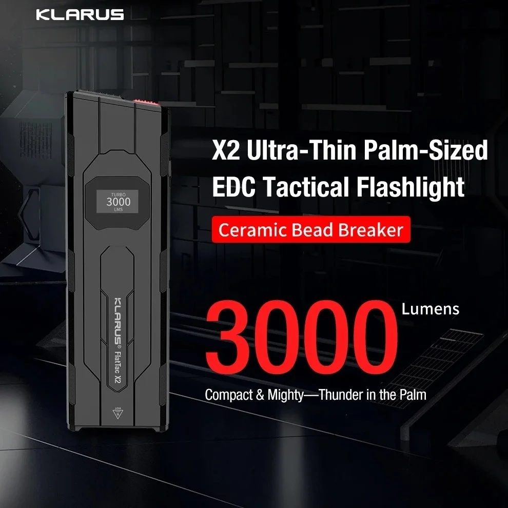 Ultra Thin Rechargeable Tactical Flashlight for Camping