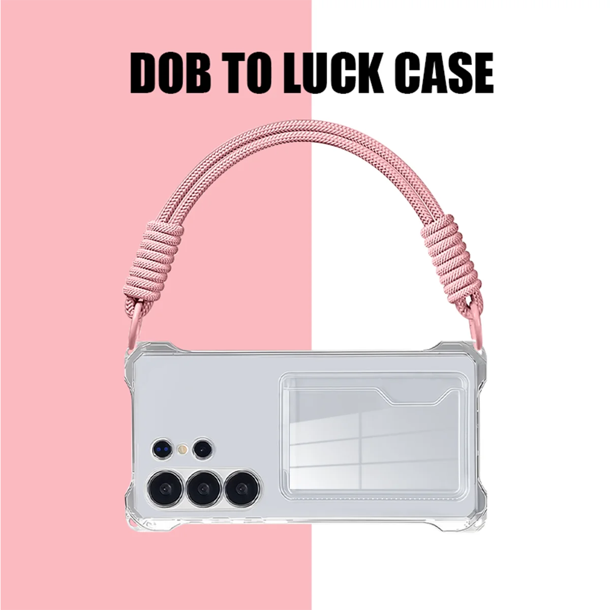 Versatile Crossbody Lanyard with ID/Card Slot and Shock-Resistant Clear Case