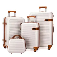 Ensemble de bagages 4 pièces valise à coque rigide roues Spinner boîtier de chariot pour voyage 1