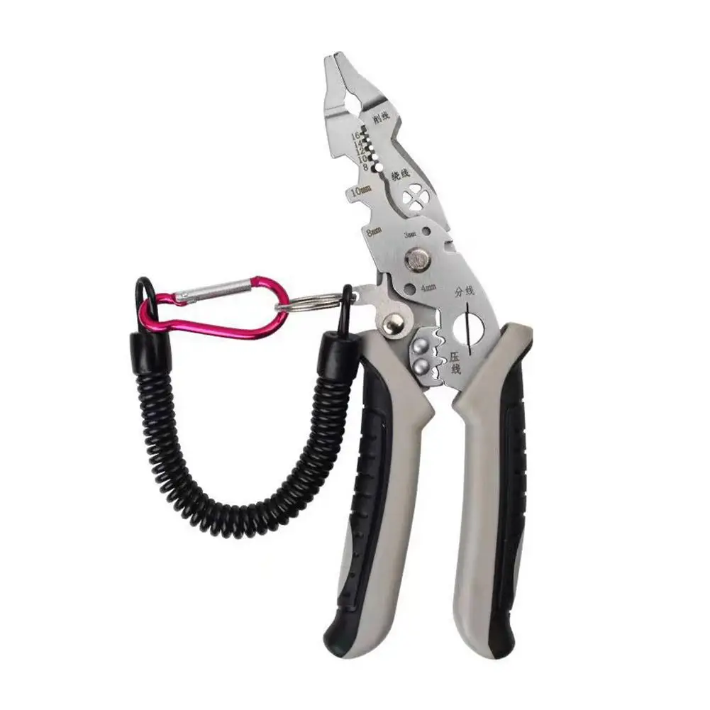 Description Picture 3 of itemElbow Wire Stripper Decrustation Pliers Multi Tool Ire Stripper Electric Cable Stripper Cutter Multifunctional Wire Repair Tool