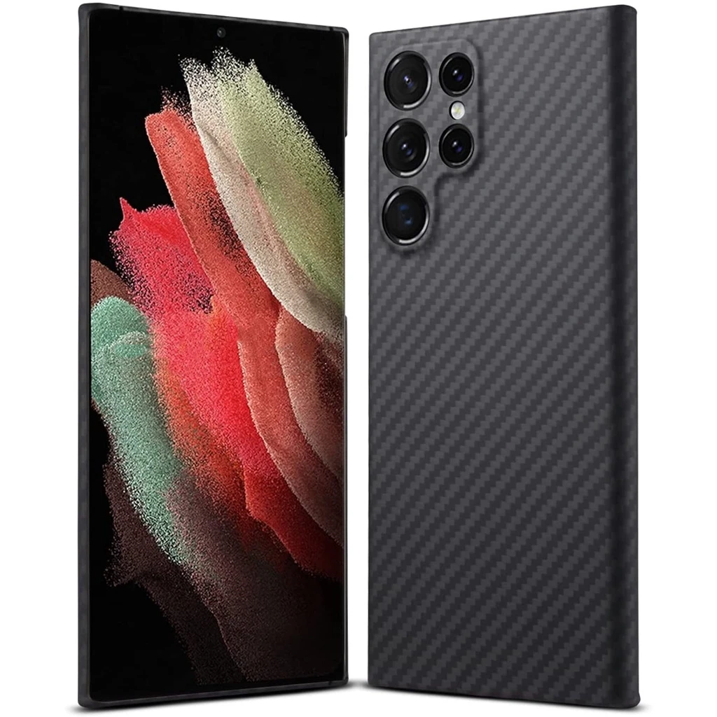 

Genuine Carbon Fiber Super Slim Case For Samsung Galaxy S24 Ultra S23 Ultra S22 Ultra
