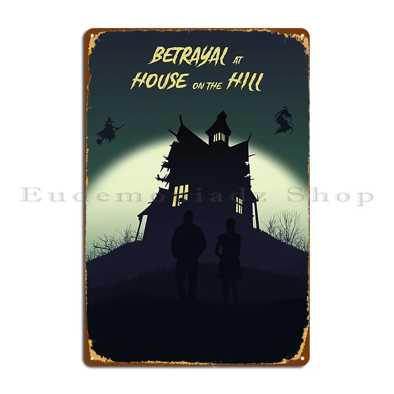 Tradition At House On The Hill Giochi Da Tavolo Minimalista Viaggio Targa In Metallo Poster Design Retrò Soggiorno Targa In Latta Poster