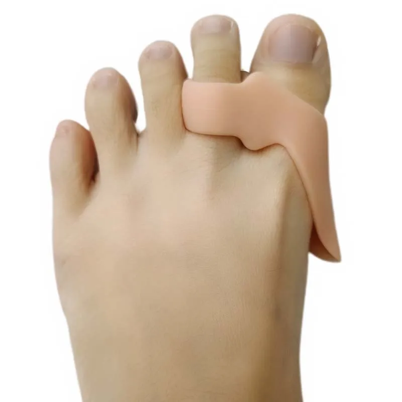 4Pairs Gel Silicone Orthopedic Hammer Toe Separators Foot Care Tools Hallux Valgus Guard Correction Straightener Protector