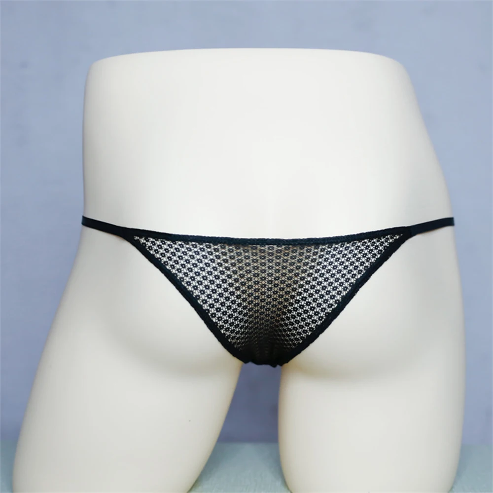 

Mens Bulge Pouch G-string Thongs Seamless Briefs See Through Mesh Underpants Ultra-Thin Underwear Low-Rise Erotic Lingerie