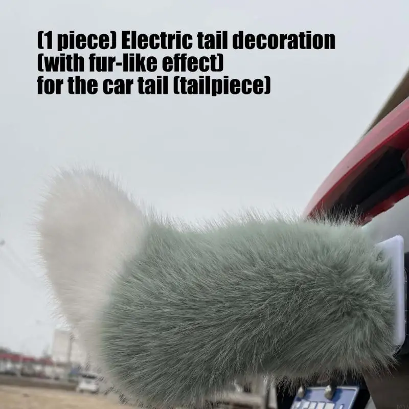 Accessorio per auto realistico con coda animale con telecomando wireless e USB ricaricabile per decorazione del veicolo - immagine 2