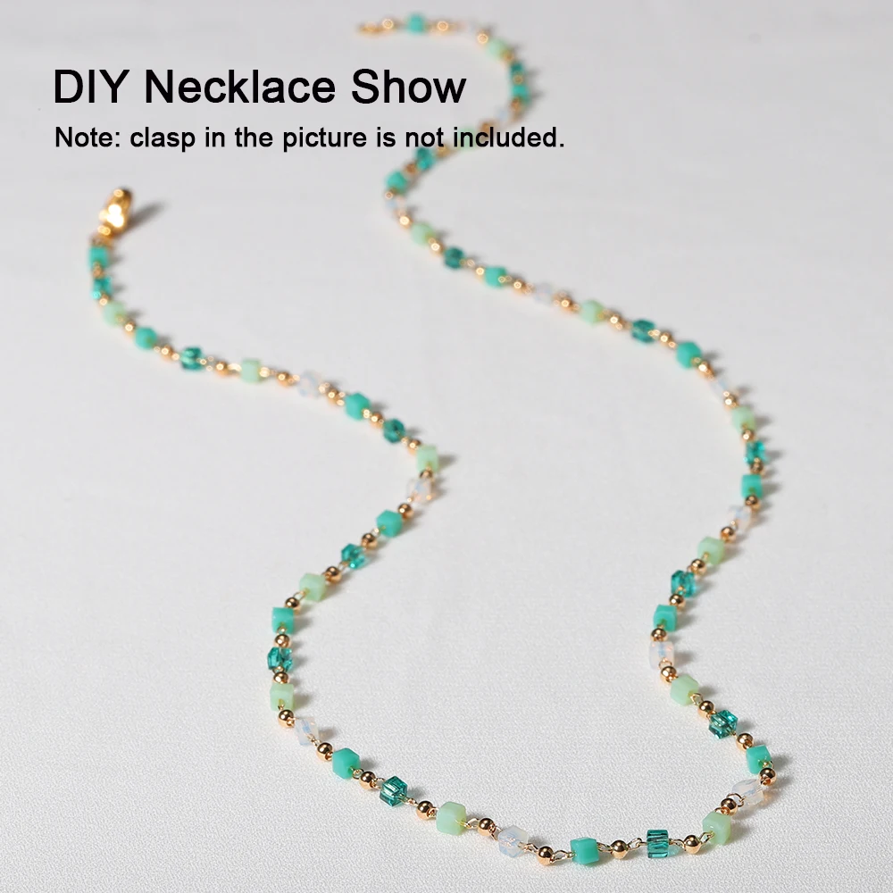 Bohemian KC Gold Bead Chain for DIY Jewelry Crafting - 1 Meter