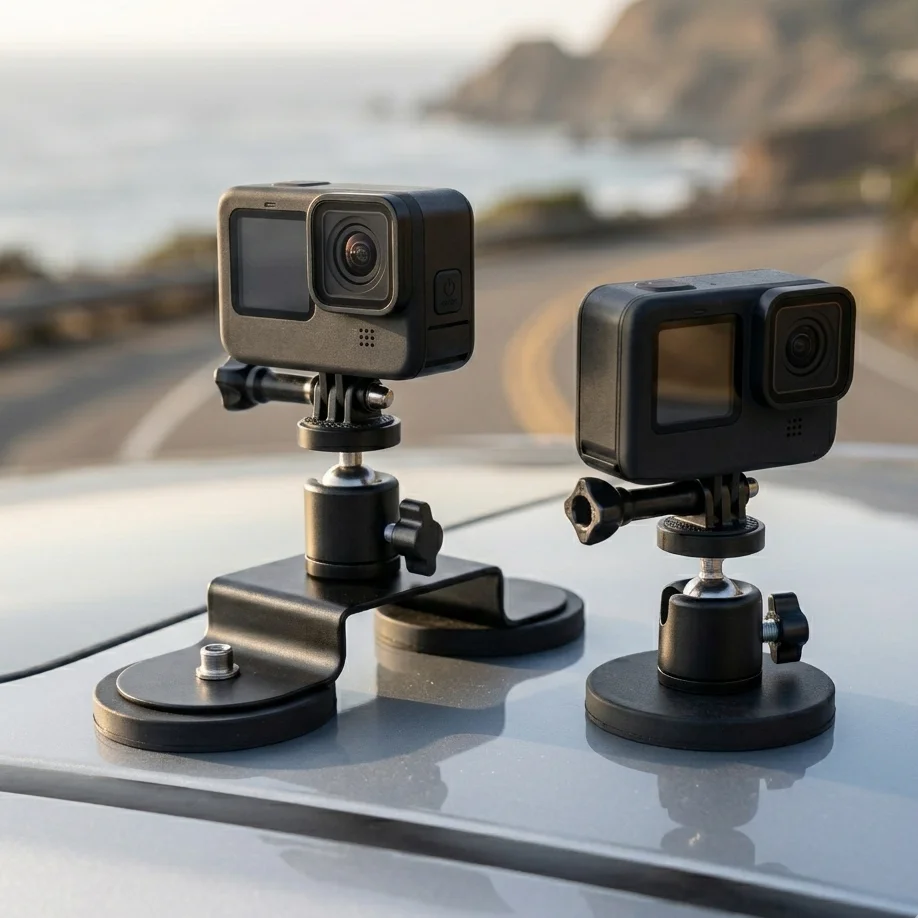 Support magnétique pour caméra d'action - 2 aimants, DJI Osmo, GoPro, Insta360