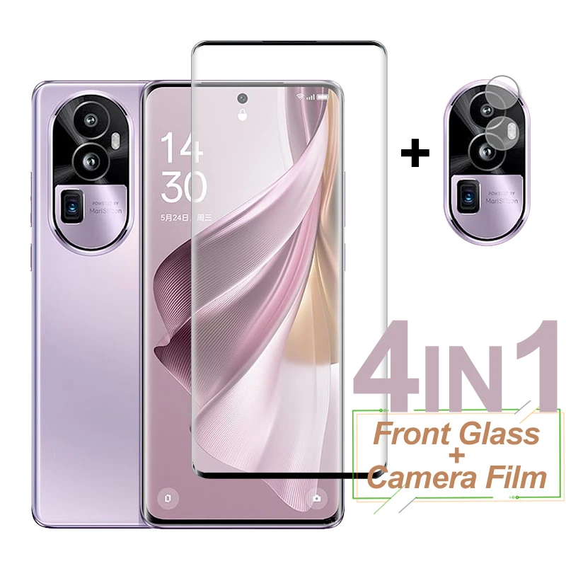 

For OPPO Reno10 Pro Plus Glass Screen Protector Full Cover Tempered Glass Protective Camera Lens Film On OPPO Reno 10 Pro Pro+