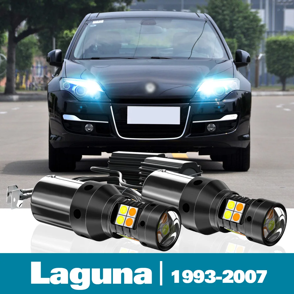 

2pcs LED Dual Mode Turn Signal+Daytime Running Light DRL For Renault Laguna Accessories 1993-2007 2001 2002 2003 2004 2005 2006