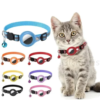 Cat Positioning Collar Protective Case Reflective Bell Anti Loss Cat Collar Protective Case Suitable For Apple Airtag 1