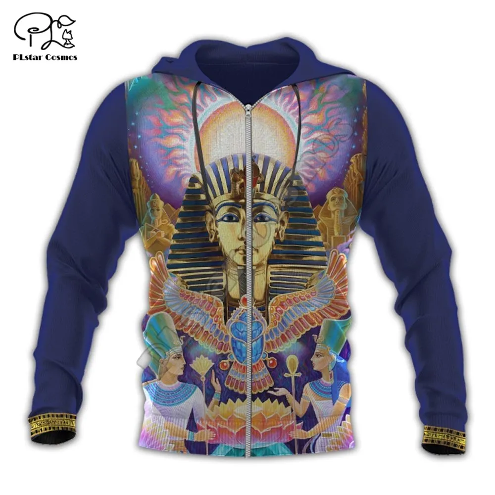 Newest Africa Ancient Egyptian Sphinx Anubis Horus Tattoo Retro Tracksuit 3DPrint Men/Women Streetwear Harajuku Funny Hoodies A4