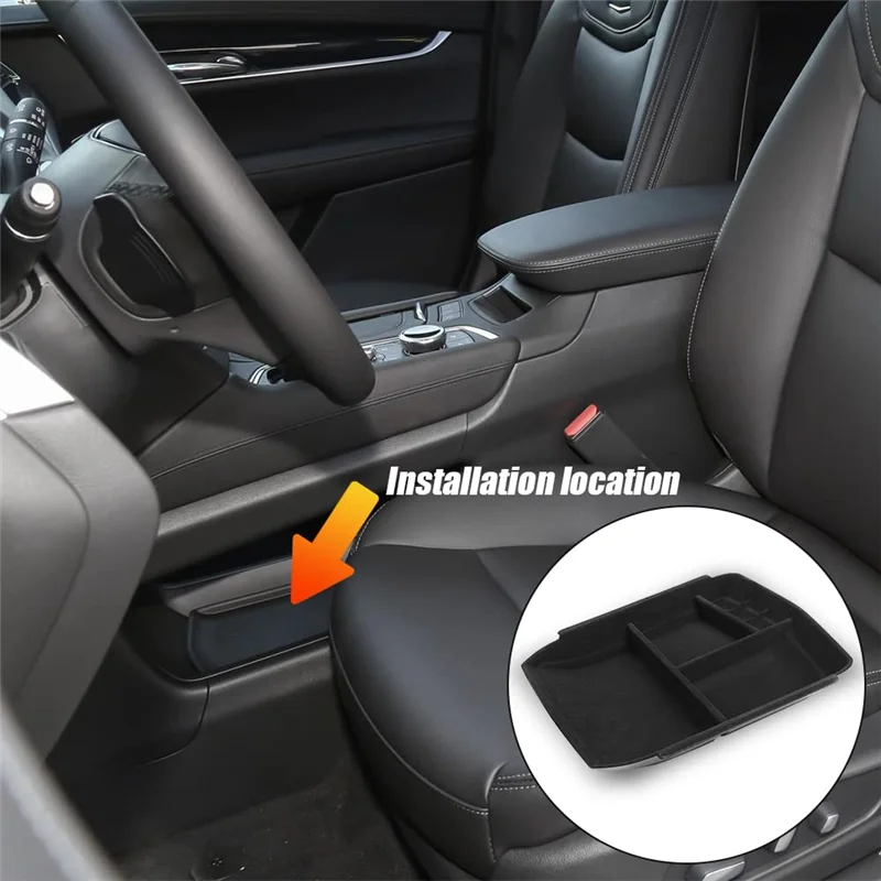 Cadillac XT5 2016-2023 XT6 2020-2023 용 센터 콘솔 하단 보관함 플록 정리 보관함 부품 액세서리-A87Q