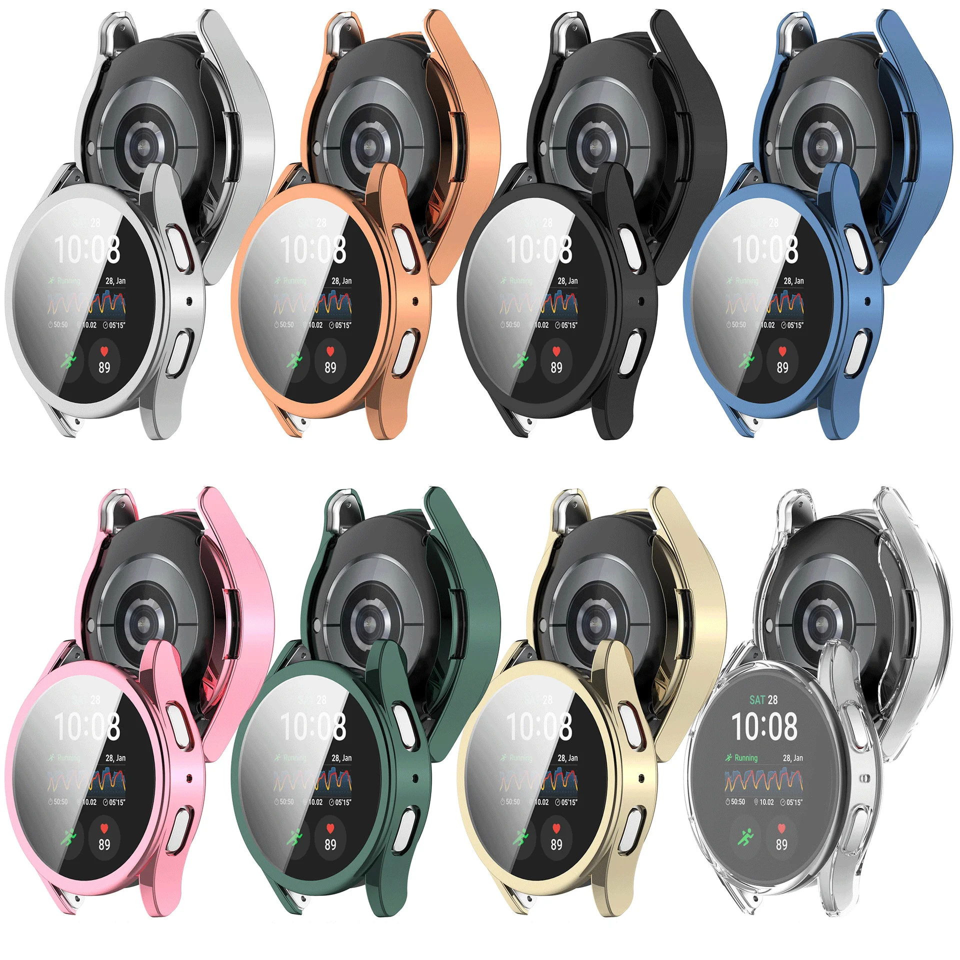Enhanced Screen Protector Full Cover Case for Smartwatches - Soft TPU Protective Accessories