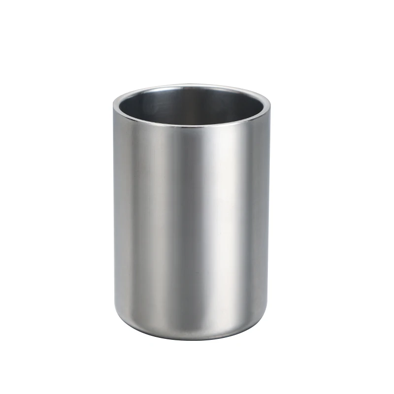 Double Wall Tumbler Stainless Steel Silver Beer Mug Double Wall Coffee Tea Wine Milk Tumbler Portable Travel Water Cup Kitchen Drinkware 350ml/500ml