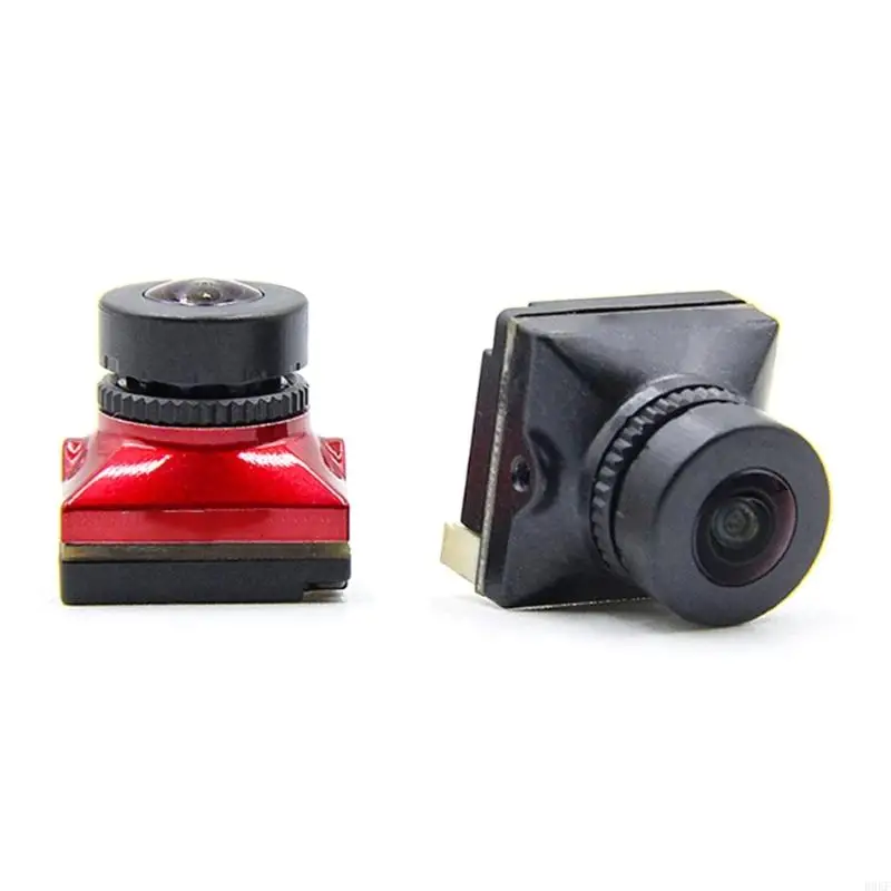 B0KF Ratel 2 V2 Camera 2.1mm Lens 1/1.8inch 1200TVL 16:9 4:3 Multiple Format Support Format Switchable for FPVs Drones Flight