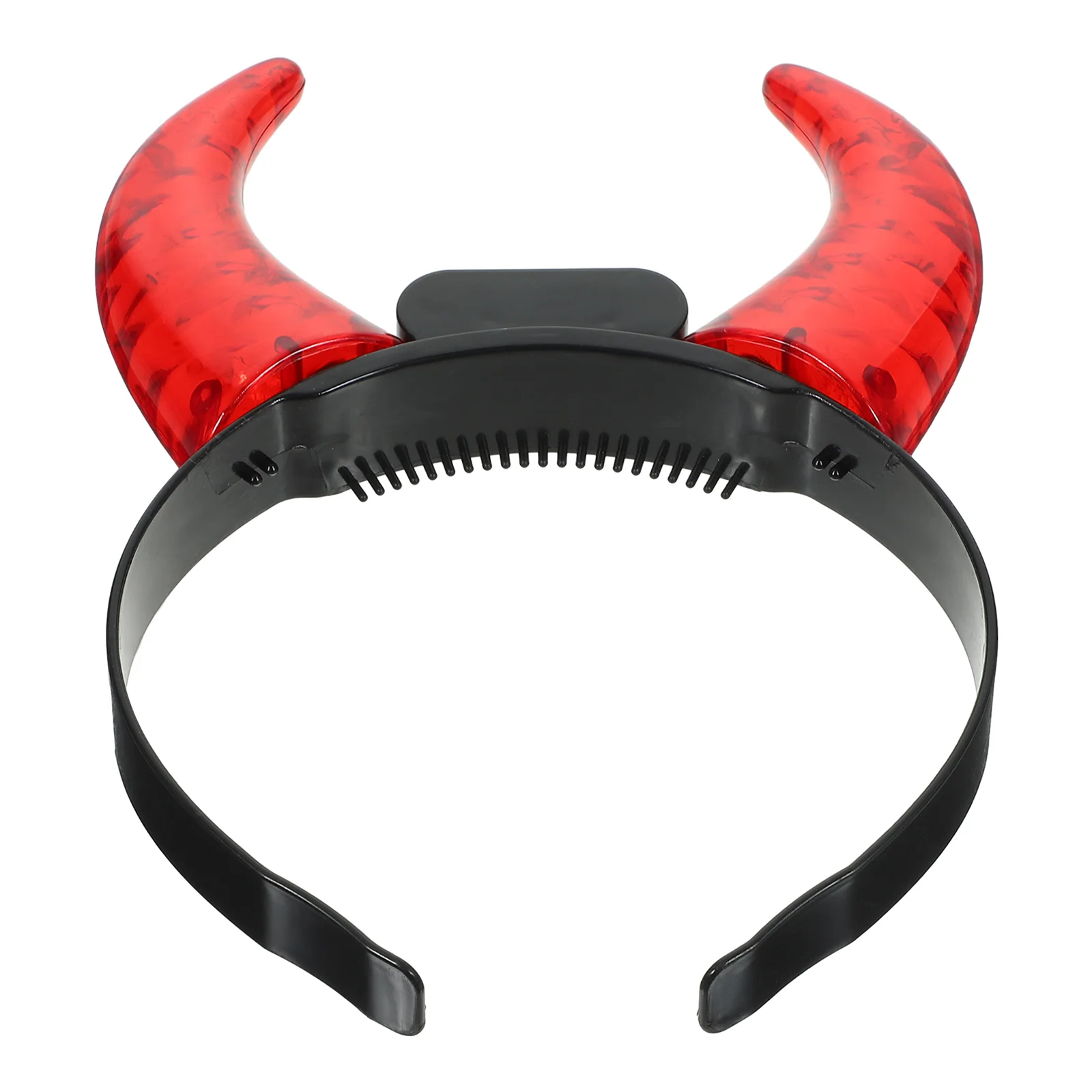 

Interesting Glowing Devil Horn Hairband Unique Headdress Prop Devil Horn Headband