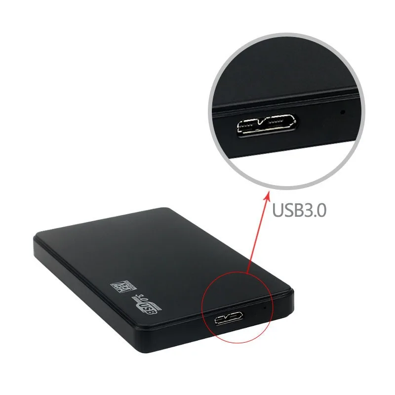 2.5인치 SATA to USB 3.0 하드 드라이브 케이스 - SATA SSD에 적합한 ABS 소재 외장 하드 드라이브 케이스