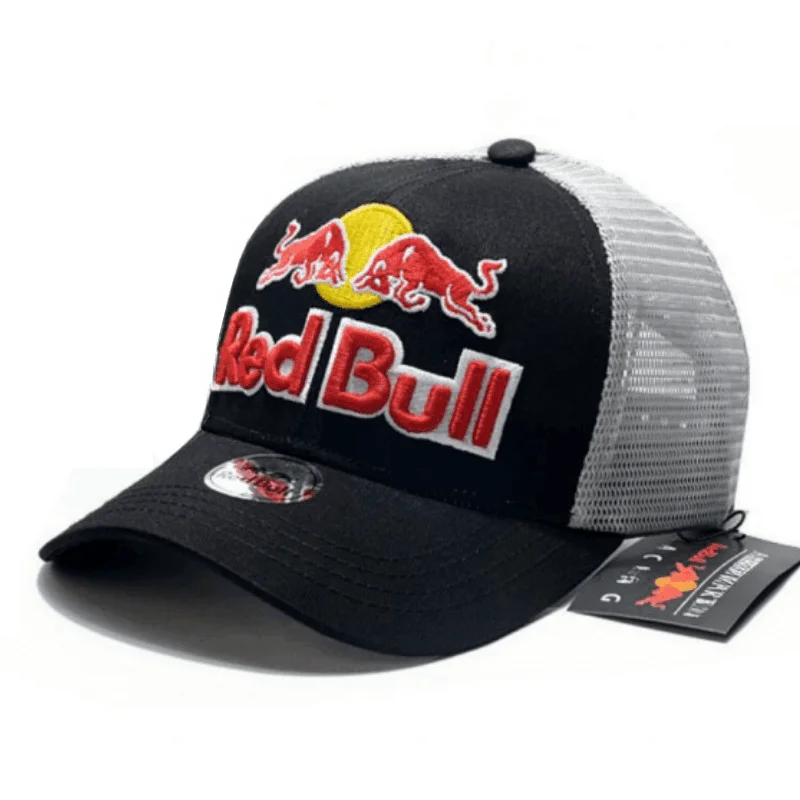 High quality Red Bull baseball cap, men's and women's cycling cap, mesh cap, fashionable embroidery, casual sports duckbill cap 5