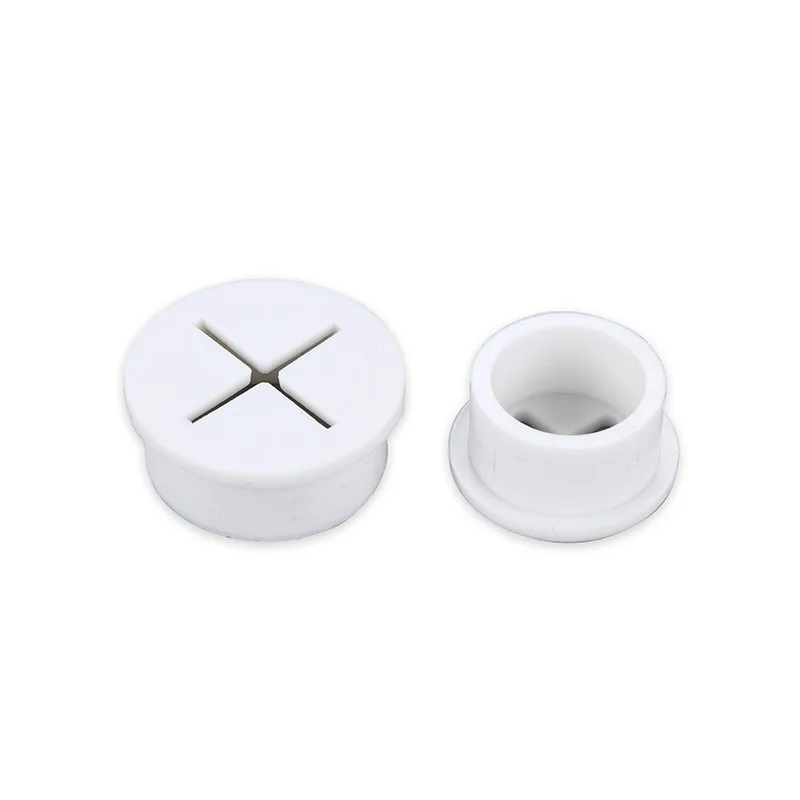 Desk Cord Grommet Flexible Silicone Cable Hole Cover Wire Organizer
