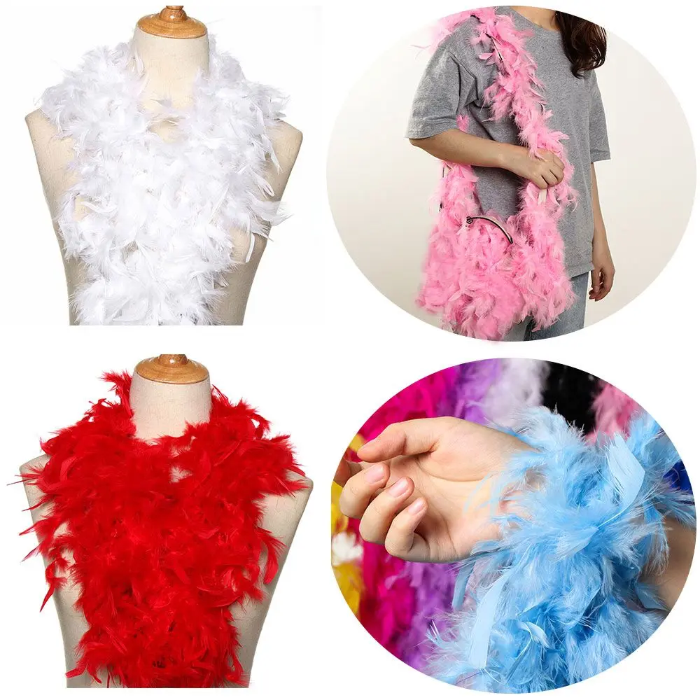 Description Picture 5 of item2M Feather Boa Strip Fluffy Craft Costume Fancy Dress Wedding Party Decoration Apparel Sewing & Fabric
