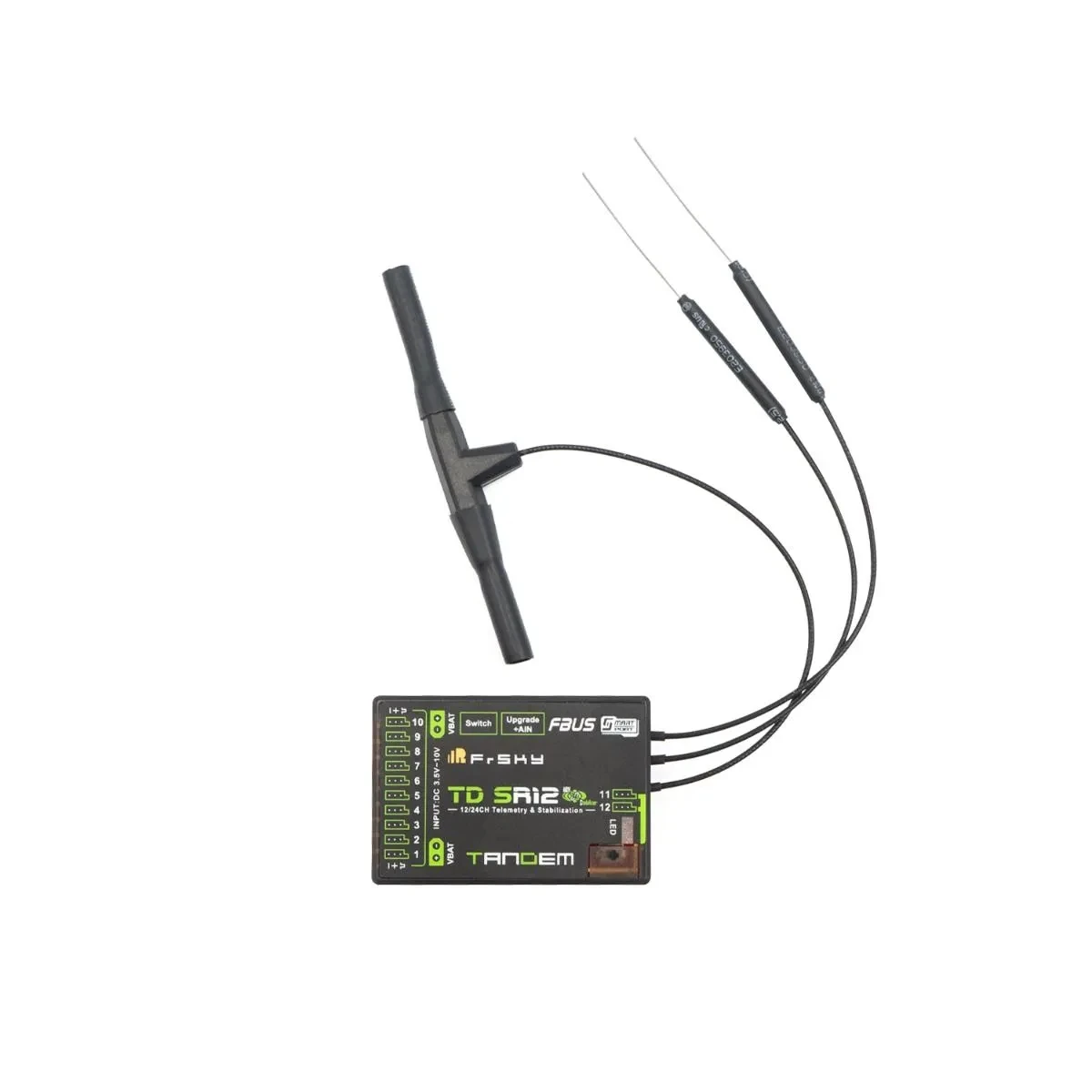 

FrSky TD SR12 Receiver Built-in Advanced Stabilizer Function For Tandem X20PRO X18 XE Transmitters