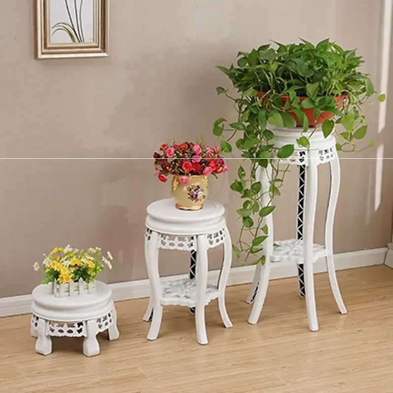 Plastic Plant Stand Multi-Layer Flower Pot Rack Single Antique Living Room Balcony Indoor Floor Storage Shelf
