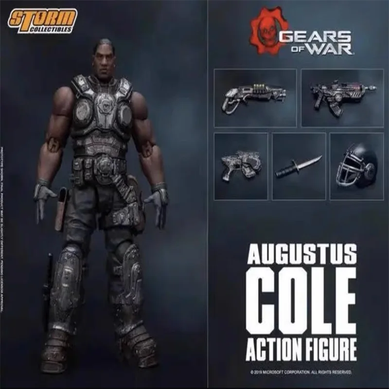 New Storm Toys 1/12 Male Soldier Gears Of War 5 Augus Cole 6 "Action Figure In Stock Vendita Calda
