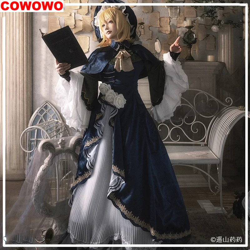

COWOWO Women Lolita Dress Rin Cosplay Costume Cute Party Suit With Hat Halloween Carnival Uniforms Anime Clothing Custom Made