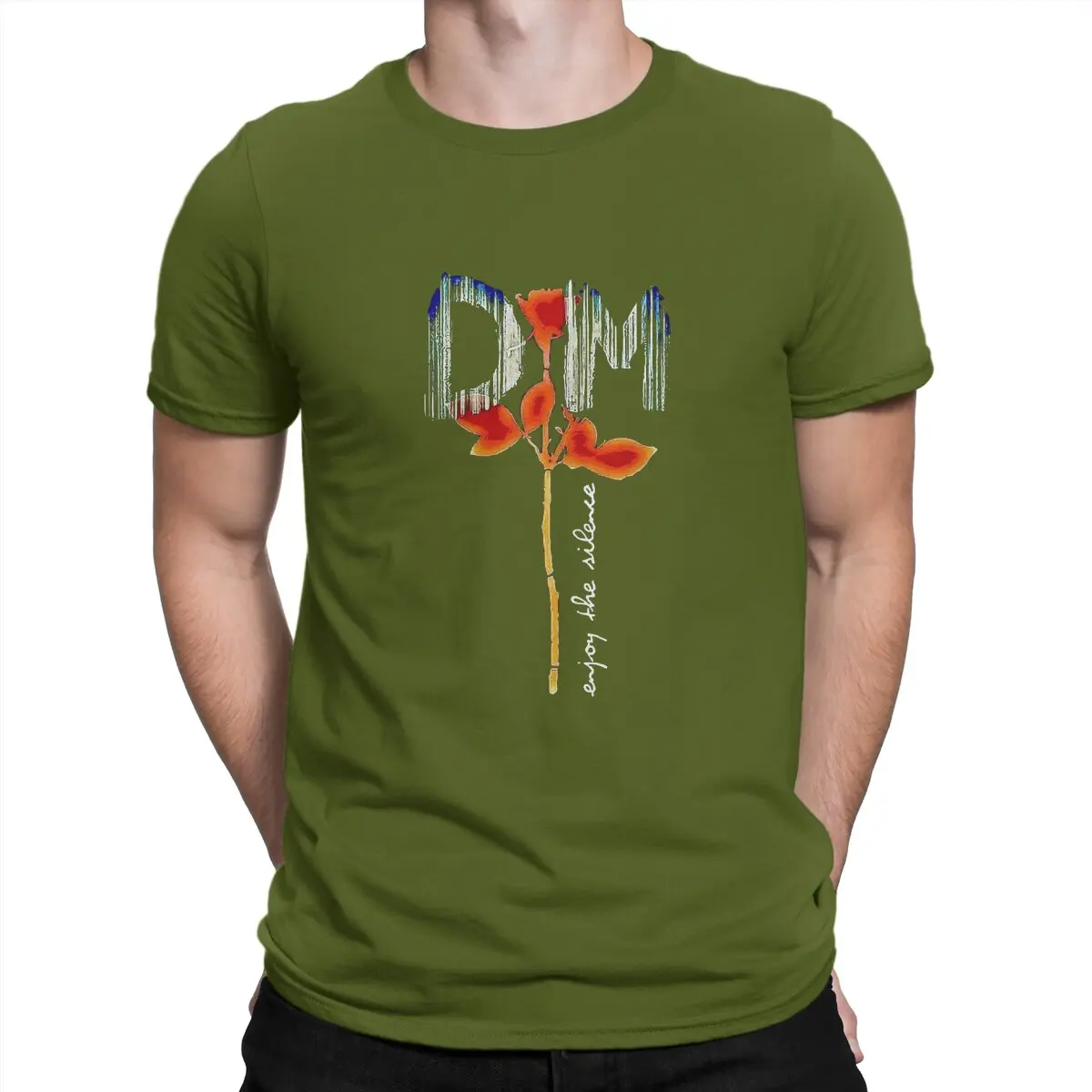 thumbnail image 1 of Camiseta de algodón con cuello redondo de Depeche Cool Mode para hombre, obra de arte de alta calidad, regalo de cumpleaños divertido, 1 of 7
