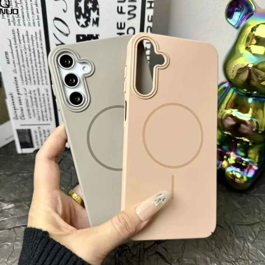 Luxury Slim Matte Magnetic Wireless Charging Hard Cover Case