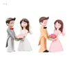 51BA Couple Doll Craft Decorative Small Ornaments Handicraft Plastic Decorations for Ceremony Reception Bar Photo Booth 1