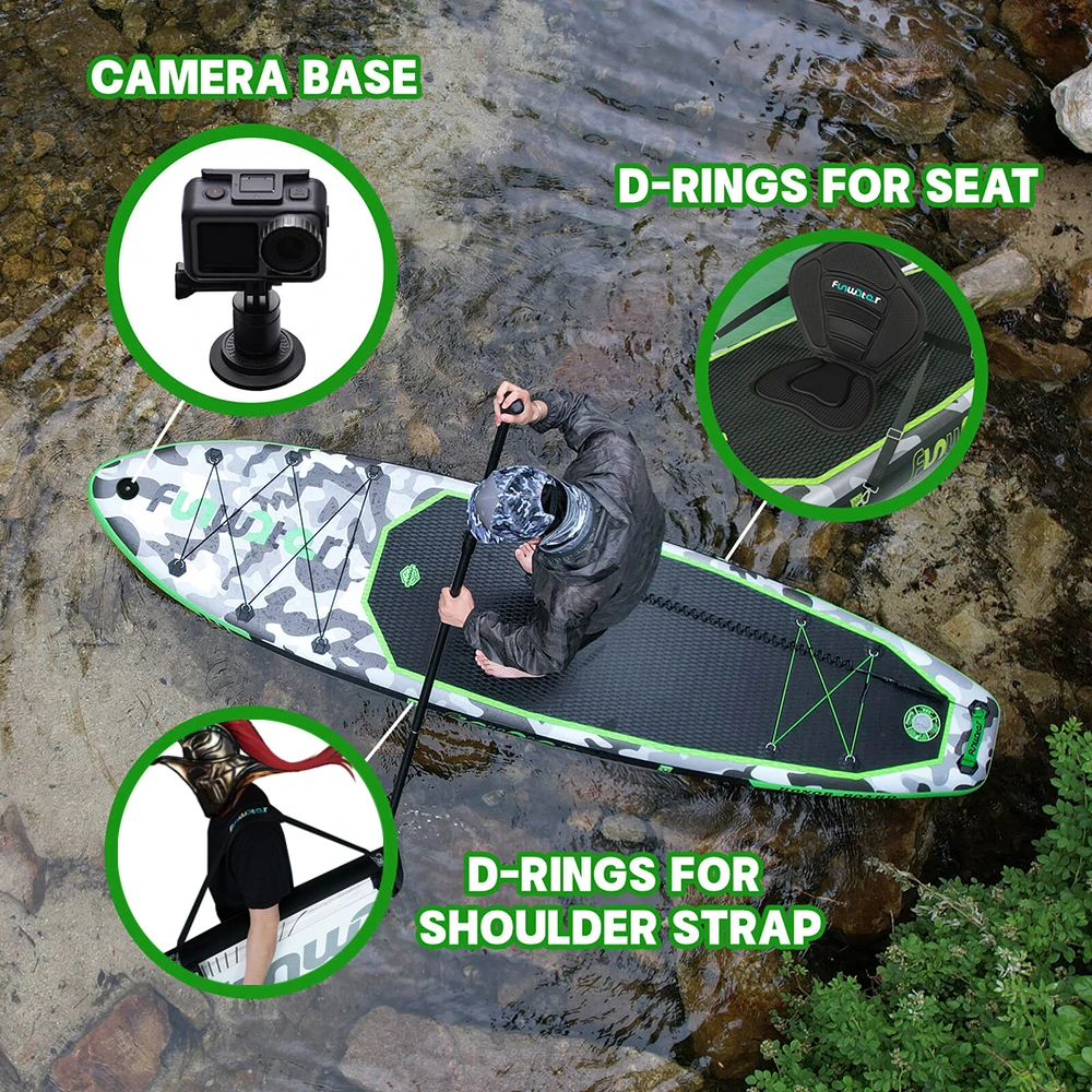 inflatable paddle board with d rings