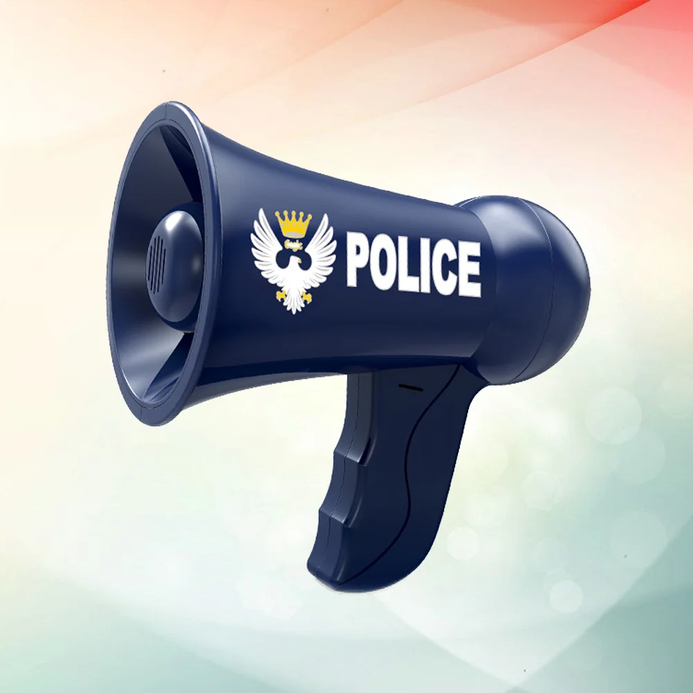 Foldable Durable Kids Voice Amplifier Police Megaphone Toy Clear Sound Child Role Play Cosplay Loudspeaker Team Sports Souvenirs