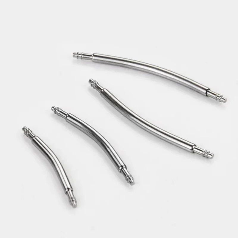 10PCS Stainless Steel Curved Spring Bar Watch Strap Link Pins - Versatile Width 16mm-24mm