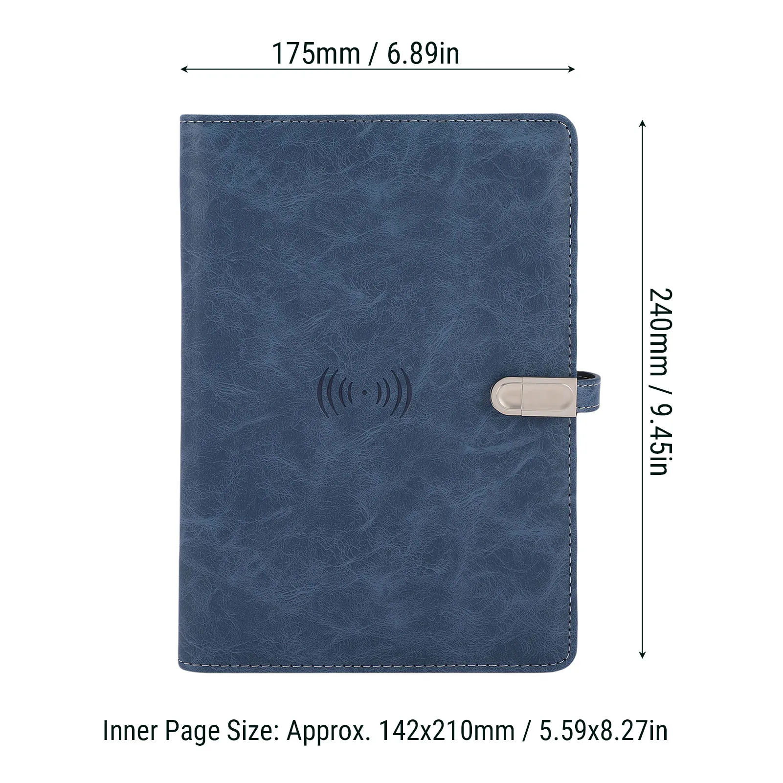 무선 충전 노트북 다기능 노트북 80매 충전 노트패드 8000mAh 배터리 16GB 메모리 디스크 야간 조명