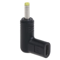 Right - Angle USB - C Female to DC Male Power Charge Adapter Connector (4.0x1.7mm)
