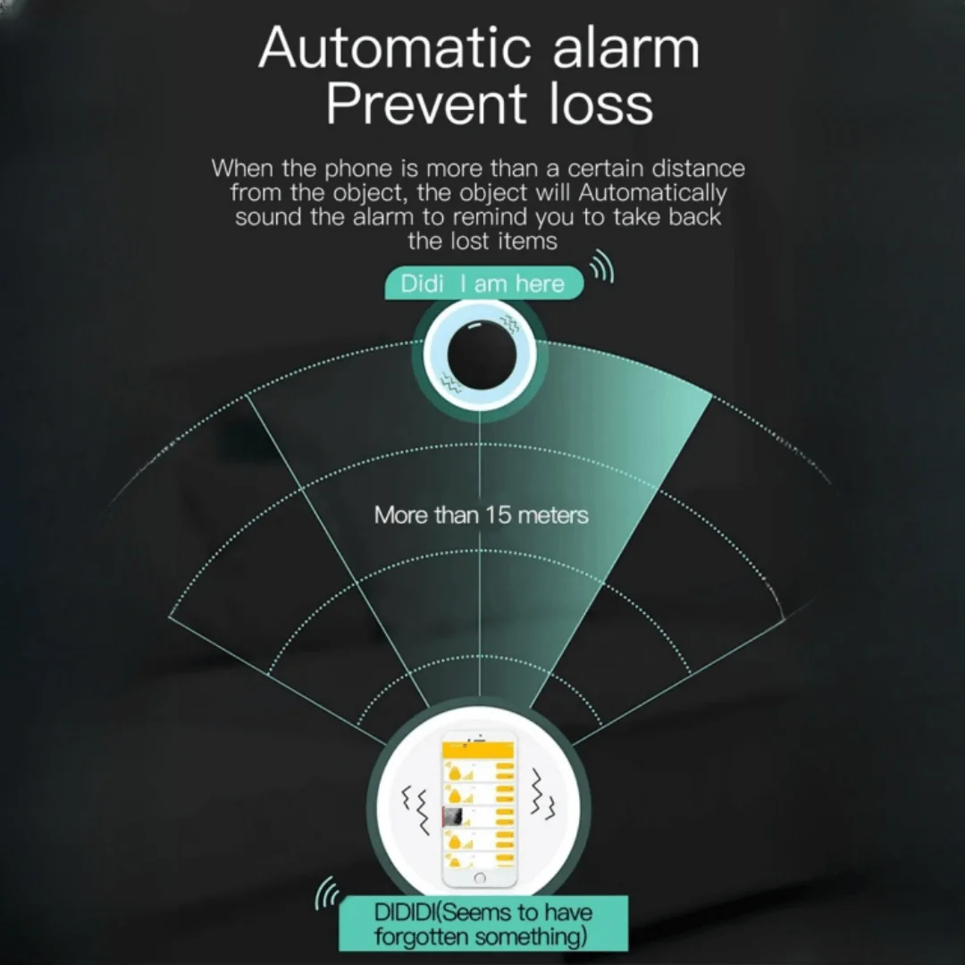 Smart device location tracker mini GPS tracker for locating mobile wallets keychains pet dogs cats and anti loss alar