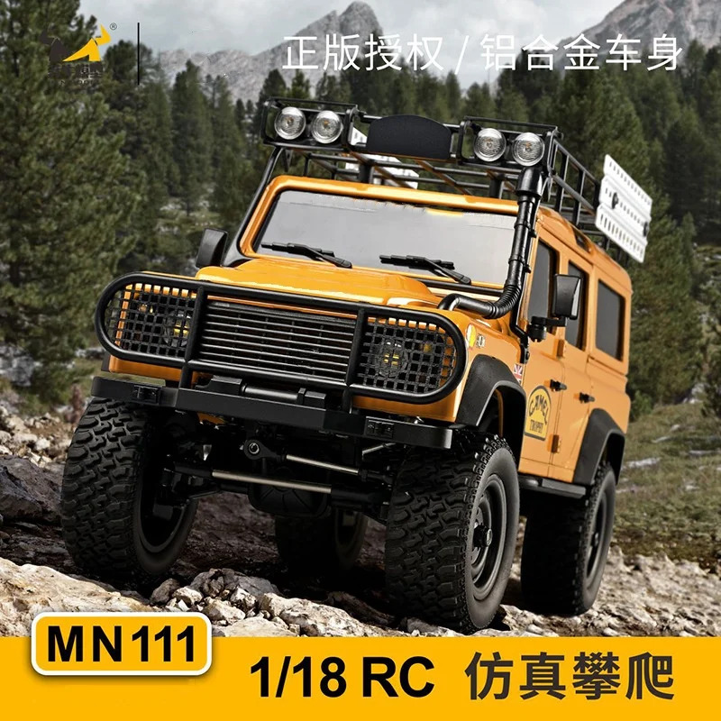 Фото Mn111 D90 D110 Радиоуправляемый автомобиль комплект версии 1/18 4wd альпинистские игрушки 180 строительный мотор портальная ось алюминиевый корпус №1