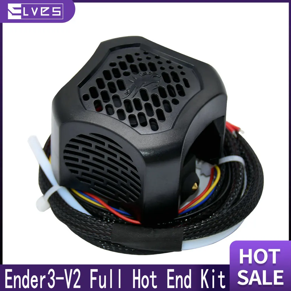 ELVES Ender 3 V2 Full Set Hotend Kit With Full Set Of Fan Hot End Kit Suitable For Ender 3 V2 3D Printer