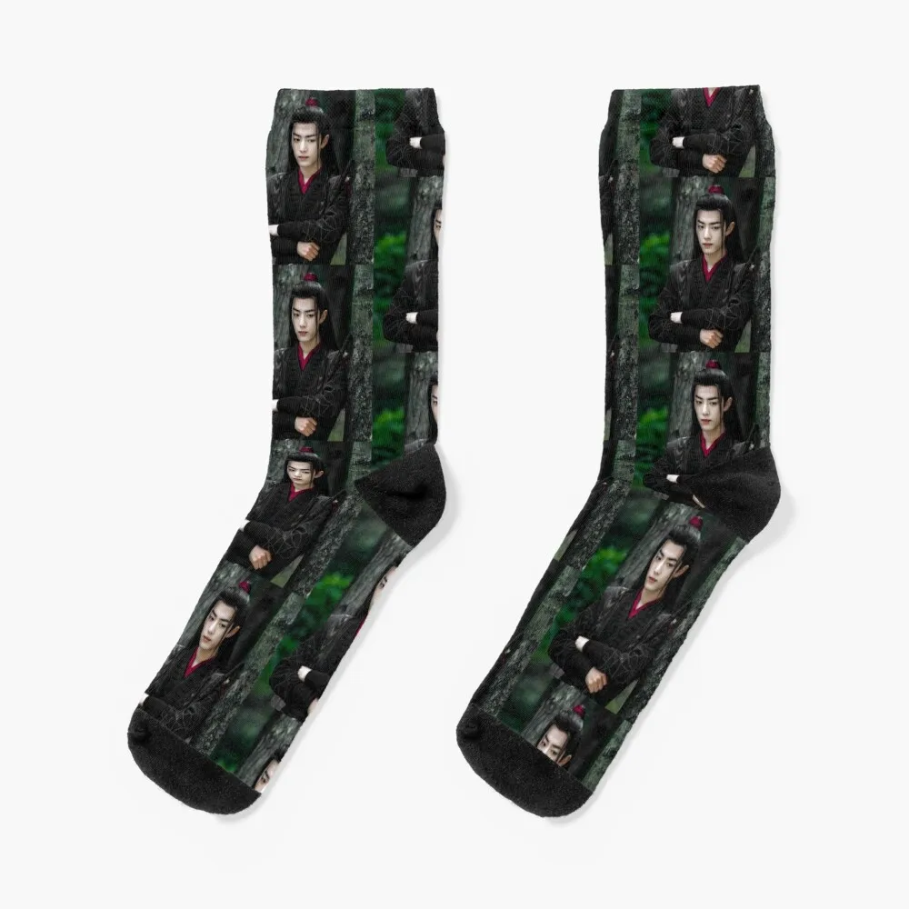 The Untamed Xiao Zhan 3 Socks compression socks Women gym socks socks Men's anti-slip socks Socks Female Men's 100pcs xiao zhan wang yibo figure card lan wangji wei wuxian cosplay exquisite creative life photo card the untamed drama stills