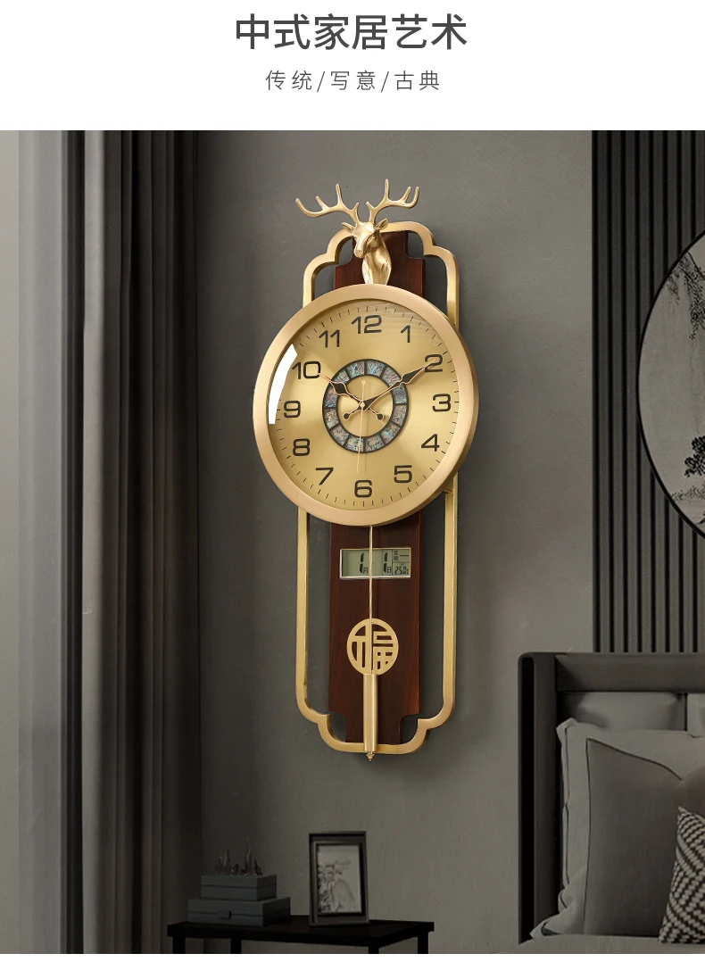 Description Picture 4 of itemHanging Office Wall Clock Modern Aesthetic Pendulum Designer Wall Clock Industrial Italy Duvar Saati Decoration Accessories