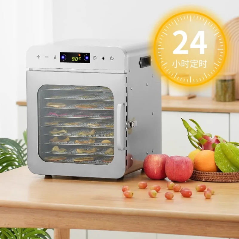 10 Trays Food Dehydrator Stainless Steel Machine 400W/220V Household Vegetables Fruit Dryer With Digital Timer for Home10 Trays 5