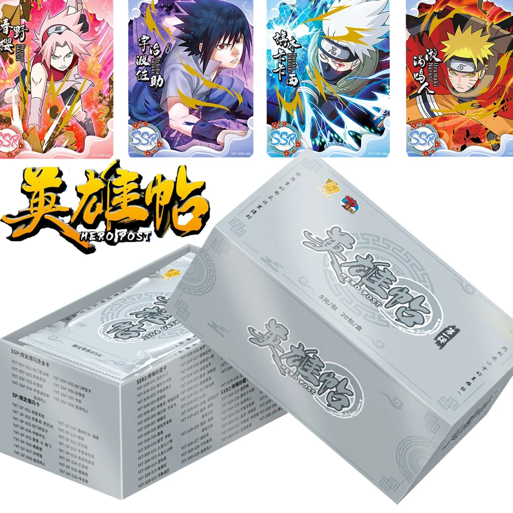 Genuine Naruto Anime Card Booster Box Jojo Bizarre Adventure Demon Slayer Dragon Ball Collezione Speciale Ssr Card Kid Toy Gift