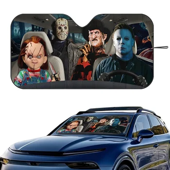 Horror Characters Windshield Sunshade 1