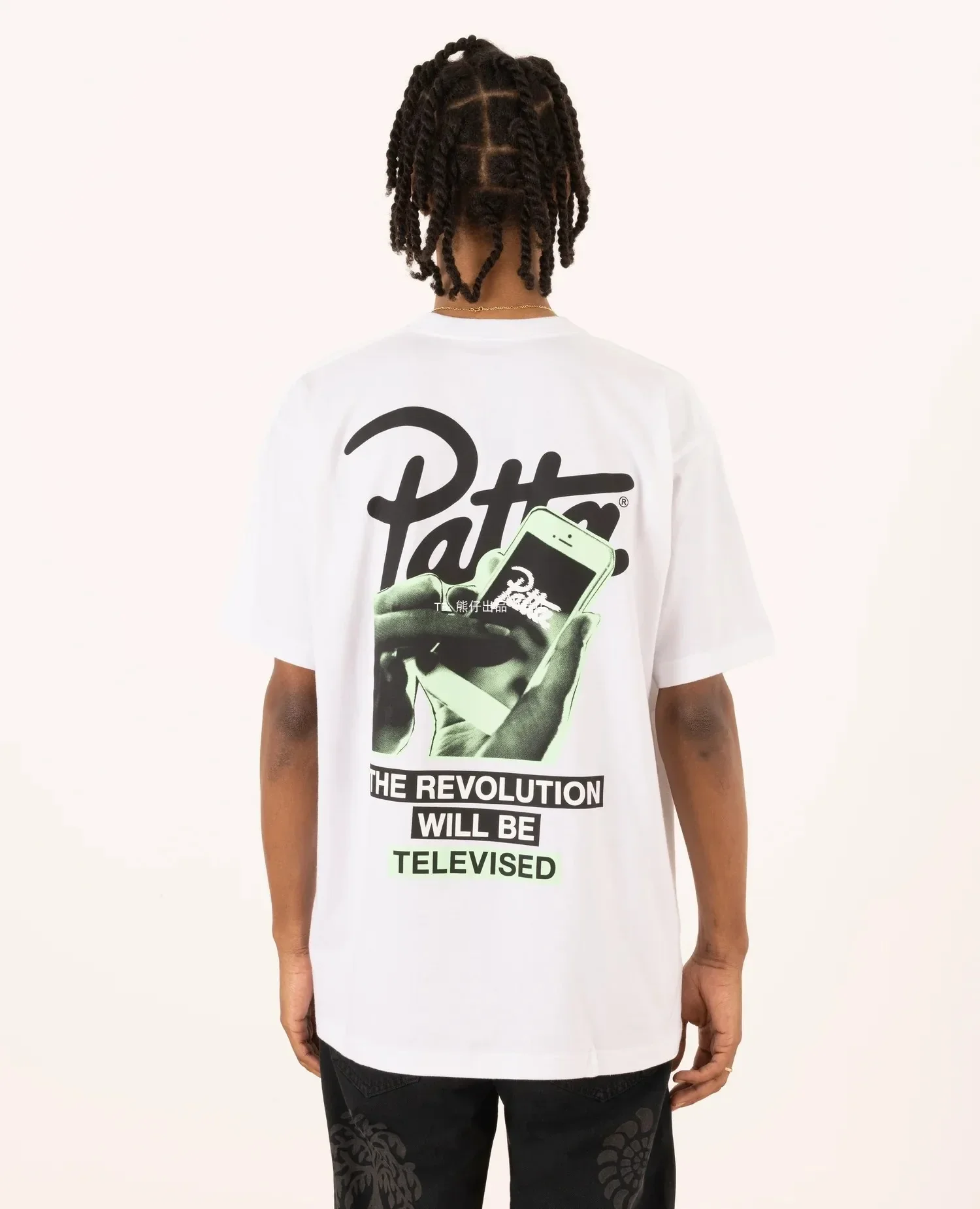 PATTA Chlorophyll 20 Years Anniv T-shirt Black Unisex Fashion Street Wear Pure Cotton Skin-friendly Soft Breathable Sports 2