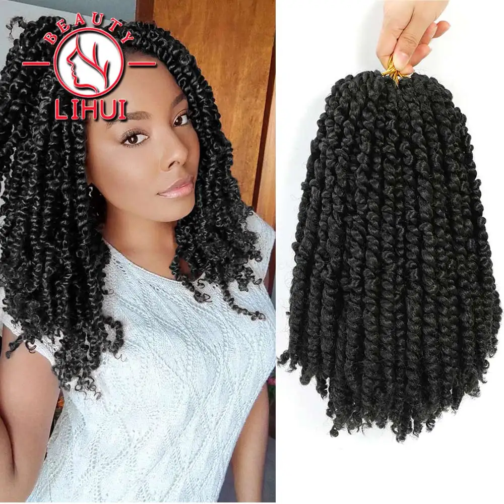 Passion Twist Crochet Hair Pre-Looped Crochet Braids For Black Women  Synthetic Braiding Hair Extensions