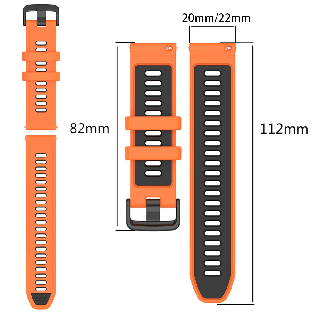 Premium Rubber Sports Watch Band – Versatile Replacement Strap