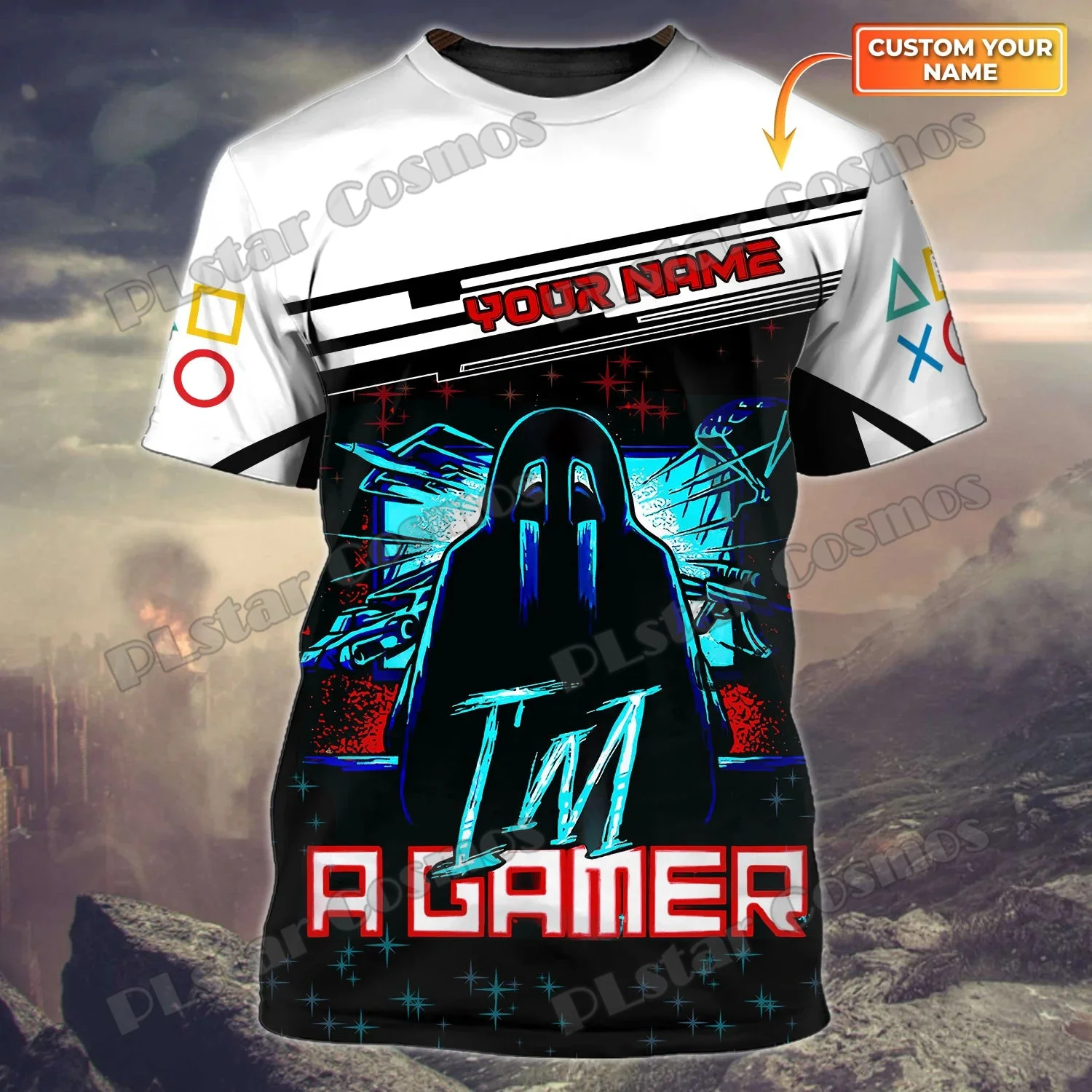 Spieler benutzer definierte Name 3d überall gedruckt Herrenmode T-Shirt Sommer Unisex lässig kurze Ärmel T-Shirt Geschenk für Spiel liebhaber dw269 – Detail 14