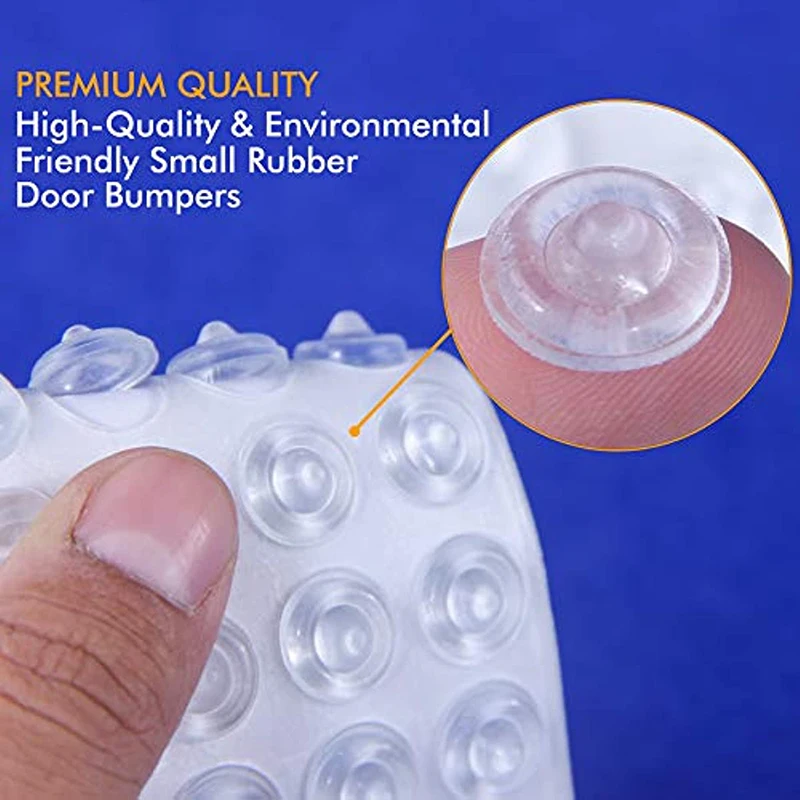 Self-Adhesive Clear Rubber Feet Bumpons Noise Dampening er Pads Drawers Picture Frames Cupboard Door Stop Bumpers 100Pcs rubber furniture pads