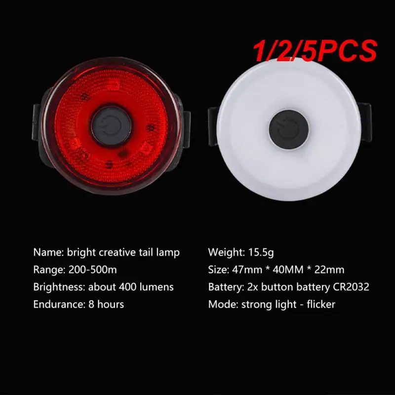 

1/2/5PCS Light MTB Bike Night Riding Warning Light Bike Seatpost Taillight Rear Light Lamp Lantern